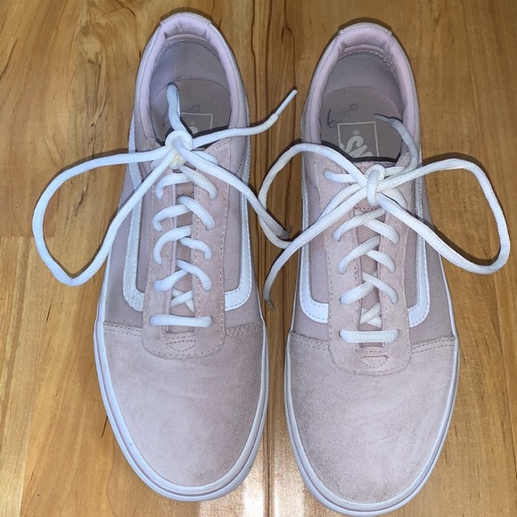 Vans Women's Pink Suede Sneakers - Picture 10 of 10